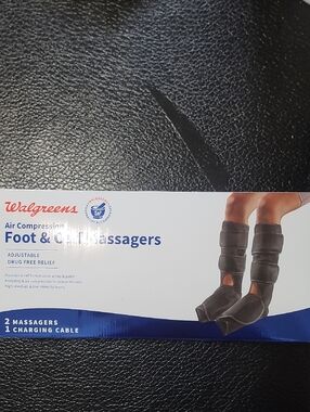 Walgreens Black Air Compression Foot & Calf Massagers